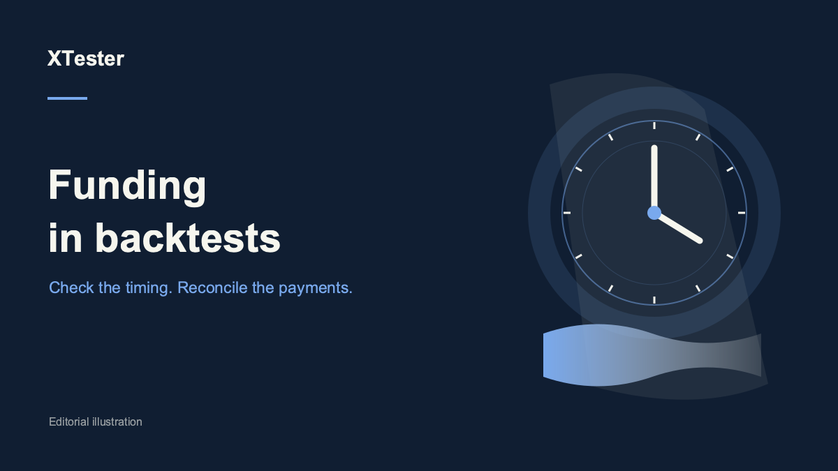 Funding in backtests: reconcile payments on perpetual futures